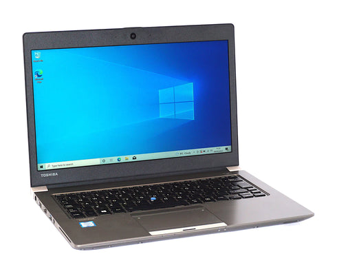 Toshiba Portégé Z30-C 13.3" Lightweight Business Laptop, Intel Core i7-6600U @ 3.4 GHz, 16 GB RAM, 256 GB M.2 SSD, Webcam, HDMI, Win 11 Pro – Refurbished Grade A